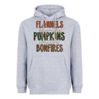 Heather Grey flannels hayrides pumpkins bonfires Heavyweight Hoodie - CowhideDigitalArt