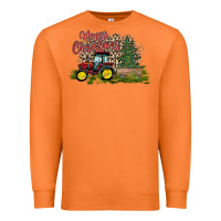 Carrot merry Christmas tractor tree Premium Sweatshirt - CowhideDigitalArt