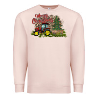 Merry Christmas Tractor Tree Premium Sweatshirt | Teevron