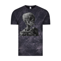 Cloud Black Vincent Van Gogh Skull of a SkeletonVintage Halloween Skull Vintage Tee - minhPixels