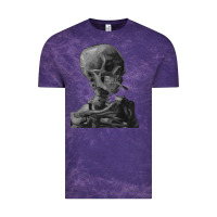 Cloud Purple Vincent Van Gogh Skull of a SkeletonVintage Halloween Skull Vintage Tee - minhPixels