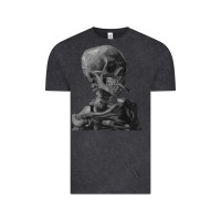 Vintage Black Vincent Van Gogh Skull of a SkeletonVintage Halloween Skull Vintage Tee - minhPixels