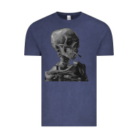 Vintage Denim Vincent Van Gogh Skull of a SkeletonVintage Halloween Skull Vintage Tee - minhPixels