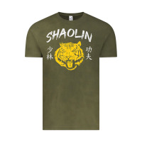 Vintage Olive Tiger Shaolin Kung Fu Chinese Symbol Wushu Martial Arts Gift Vintage Tee - minhPixels