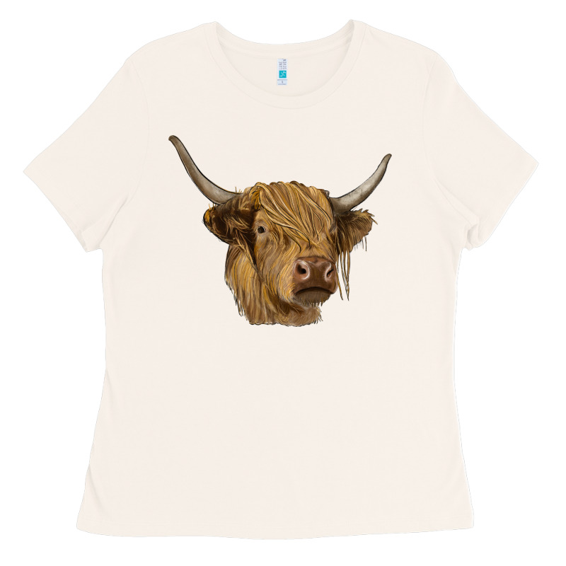 Highland Cow Ladies Tee by RanaPortraitStore | Teevron