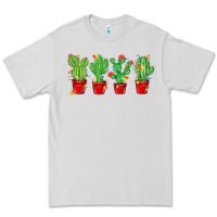 Dove Grey Christmas Cactuses Premium Tee - MaliasSmallBusiness
