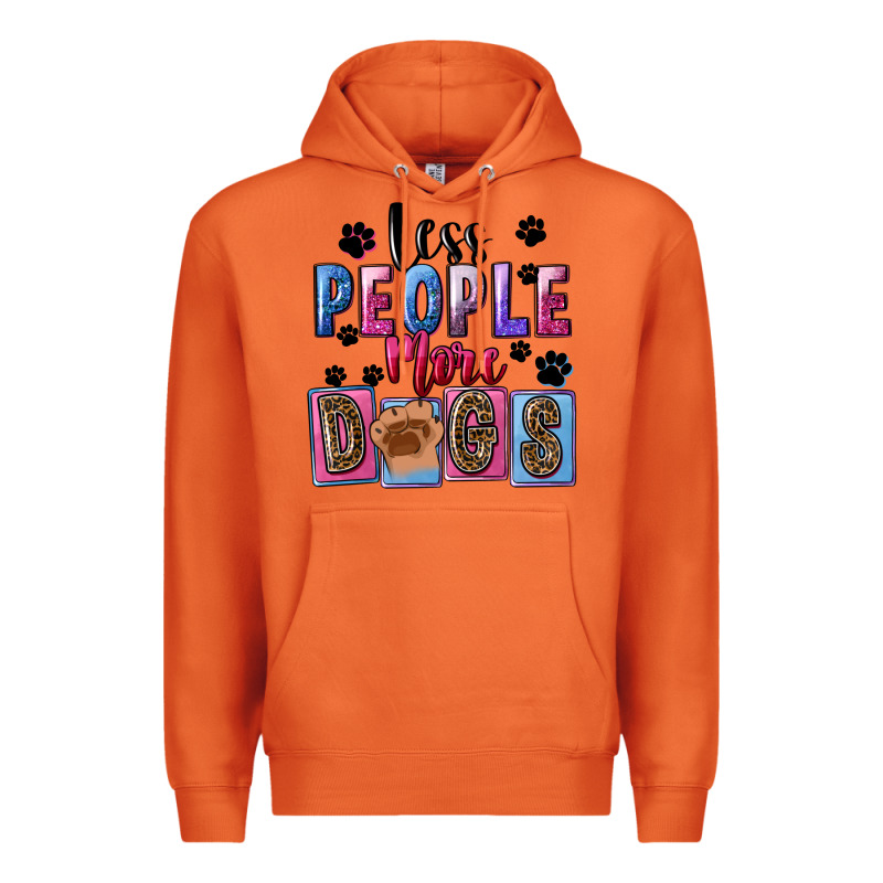 Less People More Dogs Premium Hoodie by FaDigitalArtStudio | Teevron
