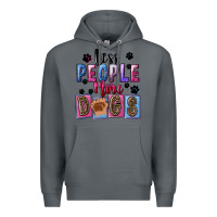 Rock less people more dogs Premium Hoodie - FaDigitalArtStudio