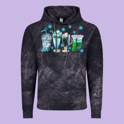 Winter Coffee Cup Vintage Hoodie Designed By Texasbilliewilder