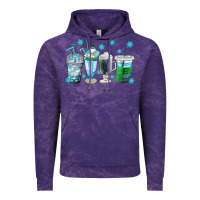 Cloud Purple winter coffee cup Vintage Hoodie - texasbilliewilder