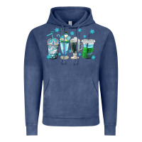 Vintage Denim winter coffee cup Vintage Hoodie - texasbilliewilder