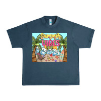 Midnight Navy summer vibes Urban Heavy Tee - NancyCooperArtShop