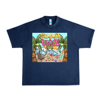 Navy summer vibes Urban Heavy Tee - NancyCooperArtShop