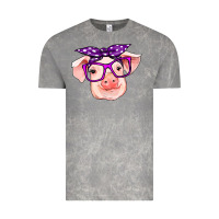Cloud Rock pig with bandana Vintage Tee - RanaPortraitStore