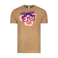 Vintage Camel pig with bandana Vintage Tee - RanaPortraitStore