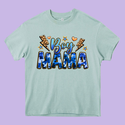 Boy Mama Heavy Core Tee Designed By Jahusdesignshop