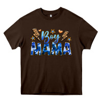 Chocolate Brown boy mama Heavy Core Tee - JahusDesignShop