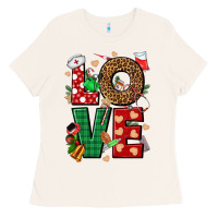 Bone Love Nurse Christmas Ladies Tee - NancyCooperArtShop
