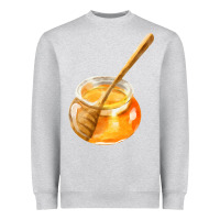 Heather Grey honeypot and honeydipper fa element Heavyweight Sweatshirt - FaDigitalArtStudio
