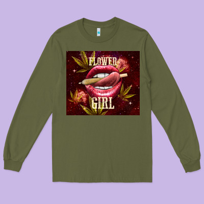 Flower Girl Long Sleeve Tee Designed By Tumblerdesignbyshophia