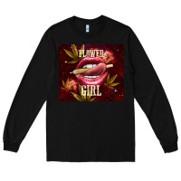 Black flower girl Long Sleeve Tee - TumblerDesignByShophia