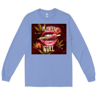 Colony Blue flower girl Long Sleeve Tee - TumblerDesignByShophia