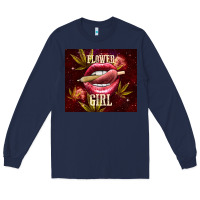 Navy flower girl Long Sleeve Tee - TumblerDesignByShophia