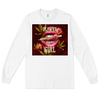White flower girl Long Sleeve Tee - TumblerDesignByShophia