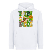 White Irish i Had Tacos Heavyweight Hoodie - CowhideDigitalArt