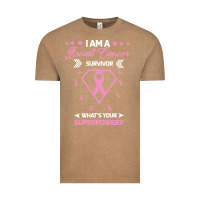 Vintage Coffee I am a Breast Cancer Survivor What is Your Superpower Vintage Tee - Bettercallsaul