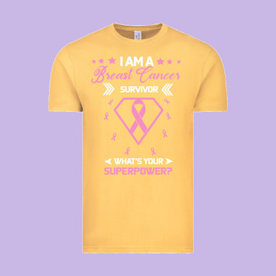 I Am A Breast Cancer Survivor What Is Your Superpower Vintage Tee Designed By Bettercallsaul