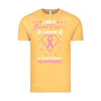 Vintage Mustard I am a Breast Cancer Survivor What is Your Superpower Vintage Tee - Bettercallsaul