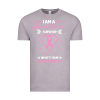 Vintage Zinc I am a Breast Cancer Survivor What is Your Superpower Vintage Tee - Bettercallsaul