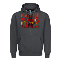 Smoke my cat is my valentine valentine's day Zipper Hoodie - FaDigitalArtStudio