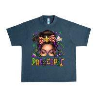 Midnight Navy mardi gras principal caucasian messy bun Urban Heavy Tee - texasbilliewilder