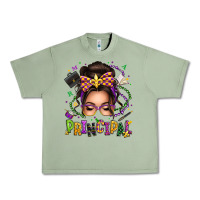 Oil Green mardi gras principal caucasian messy bun Urban Heavy Tee - texasbilliewilder