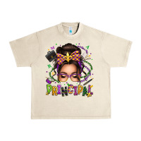 Sandshell mardi gras principal caucasian messy bun Urban Heavy Tee - texasbilliewilder