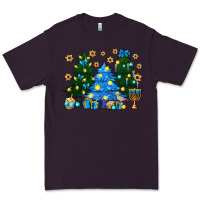 Plum Hannukah Christmas trees Premium Tee - NancyCooperArtShop