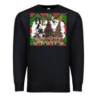 Black merry Christmas Premium Sweatshirt - CowhideDigitalArt