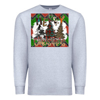 Heather Grey merry Christmas Premium Sweatshirt - CowhideDigitalArt