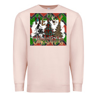 Pale Pink merry Christmas Premium Sweatshirt - CowhideDigitalArt