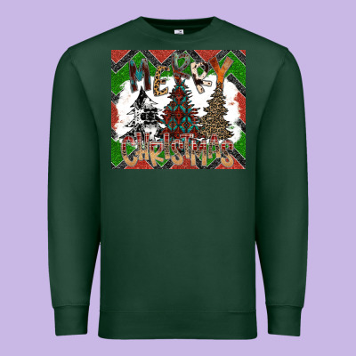 Merry Christmas Premium Sweatshirt Designed By Cowhidedigitalart