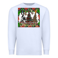 White merry Christmas Premium Sweatshirt - CowhideDigitalArt