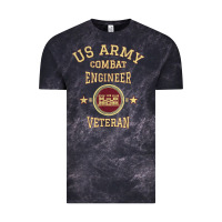 Cloud Black US Army Combat Engineer Combat Engineer Veteran Gift Vintage Tee - minhPixels