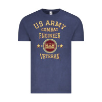 Vintage Denim US Army Combat Engineer Combat Engineer Veteran Gift Vintage Tee - minhPixels