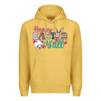 Antique Gold Happy Easter Y'all Premium Hoodie - BundleAndBundleShop