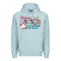 Blue Mist Happy Easter Y'all Premium Hoodie - BundleAndBundleShop