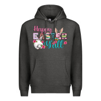 Charcoal Heather Happy Easter Y'all Premium Hoodie - BundleAndBundleShop