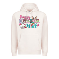 Pale Pink Happy Easter Y'all Premium Hoodie - BundleAndBundleShop