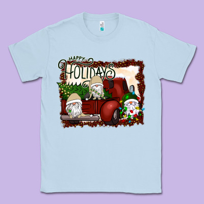 Happy Holidays Gnomes Christmas Truck Classic Tee Designed By Bettercallsaul